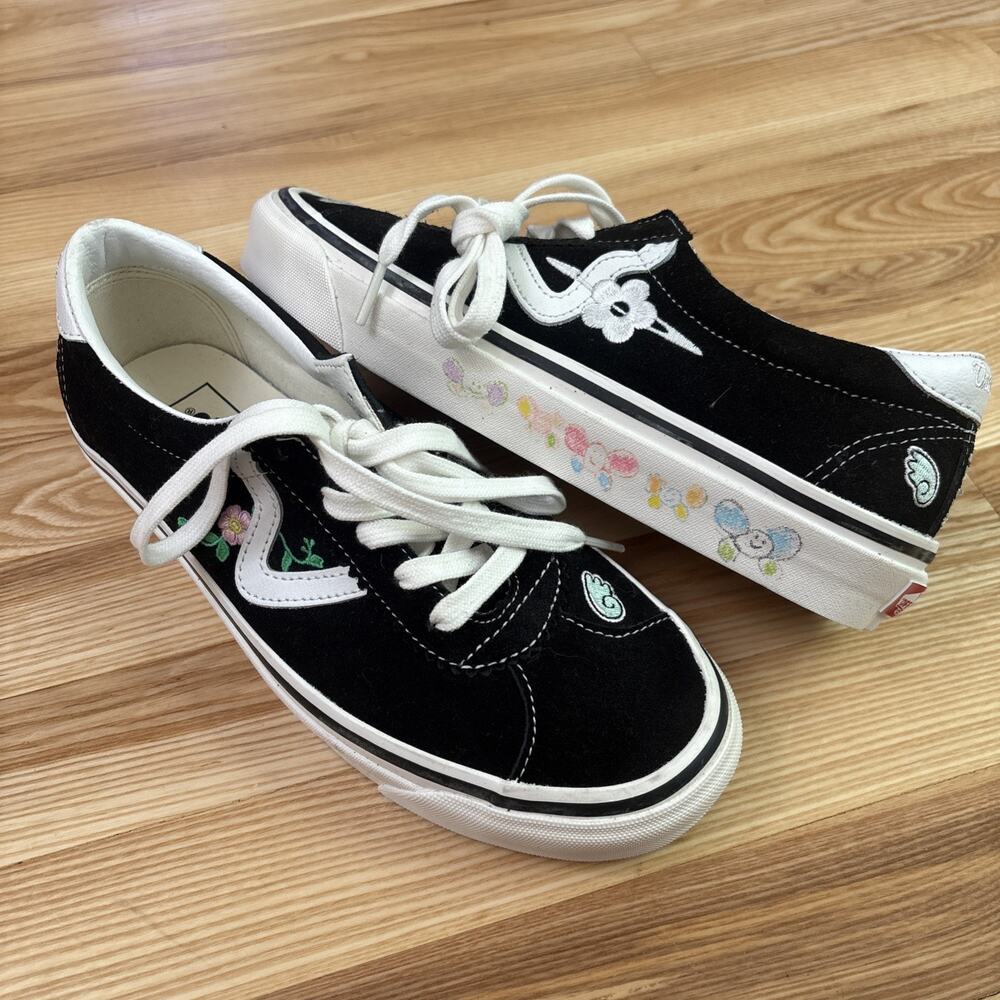NWOT VANS Sandy Liang Style 73 DX Floral Anime Eye Shoes Size 7.5 Men 9 Womens